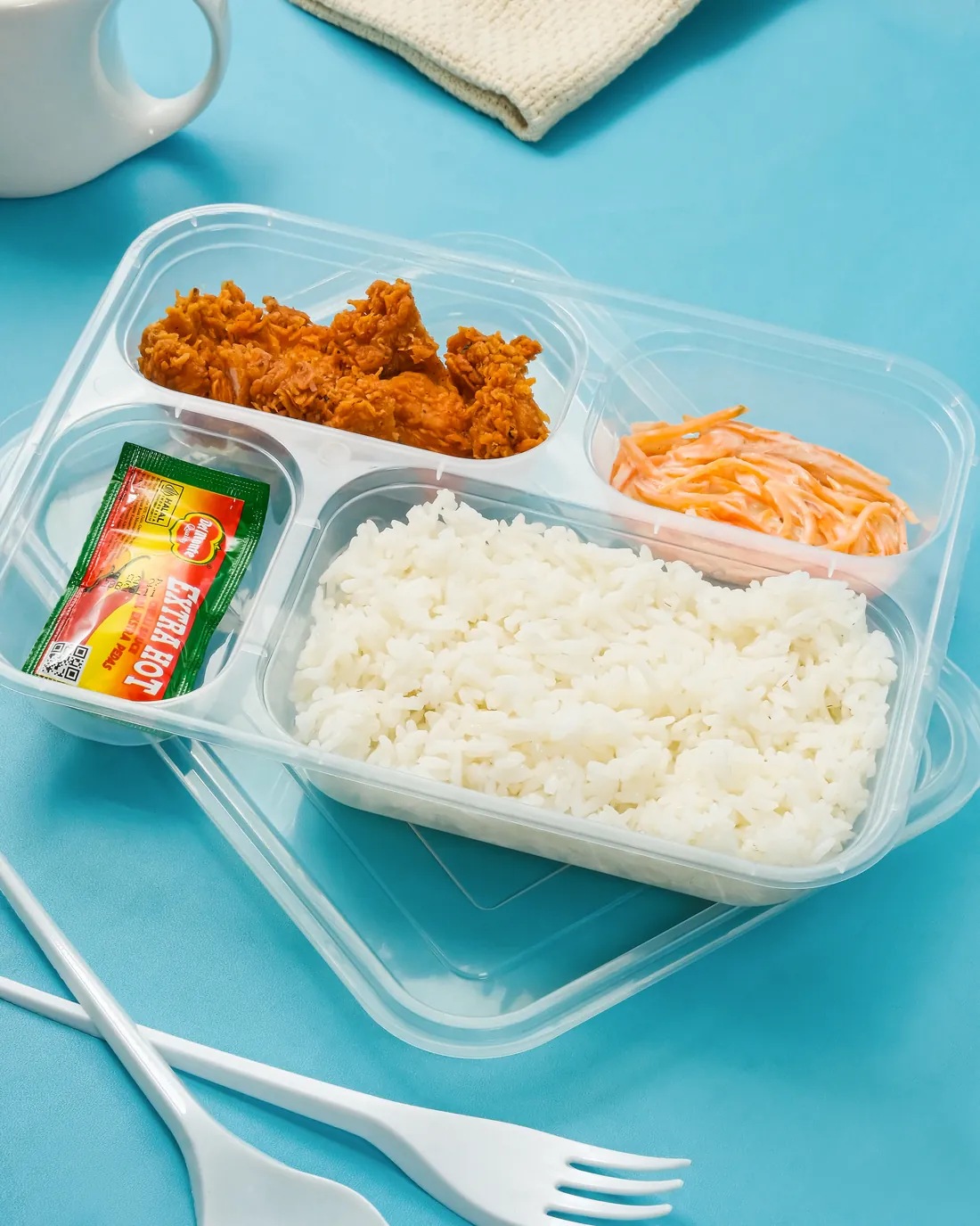 Thinwall bento 4 sekat